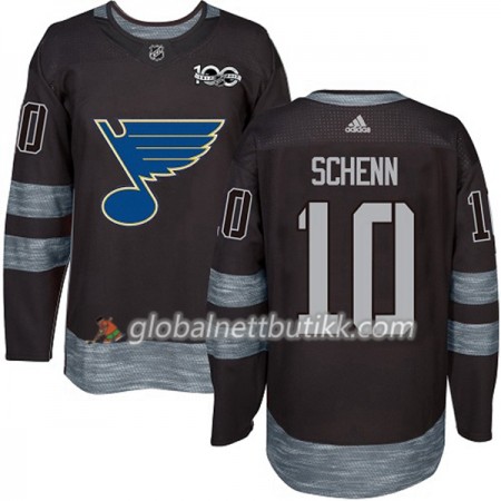 St. Louis Blues Hockeydrakt Brayden Schenn 10 1917-2017 100th Anniversary Svart Adidas Authentic - Herre